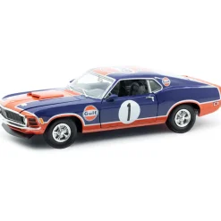 1970 Ford Mustang Custom - GULF Edition B 1:24 Scale Diecast Model Car by M2 Machines