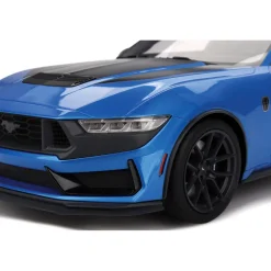 2024 Ford Mustang Dark Horse - Grabber Blue 1:18 Scale Cast Resin Model Car by Top Speed