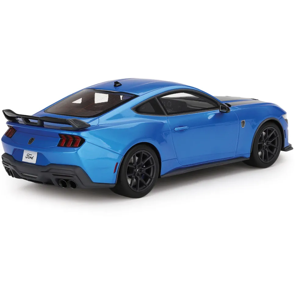 2024 Ford Mustang Dark Horse - Grabber Blue 1:18 Scale Cast Resin Model Car by Top Speed