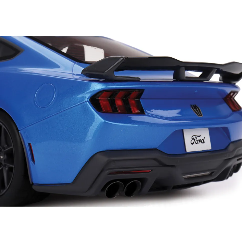 2024 Ford Mustang Dark Horse - Grabber Blue 1:18 Scale Cast Resin Model Car by Top Speed