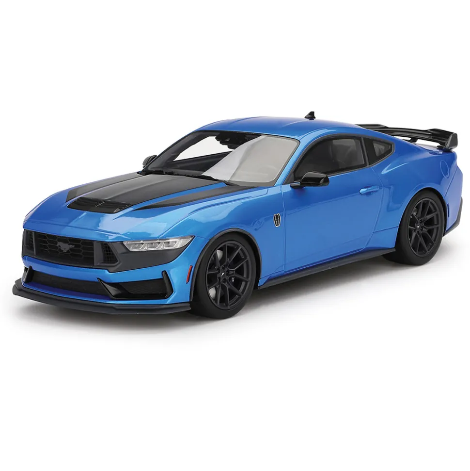 2024 Ford Mustang Dark Horse - Grabber Blue 1:18 Scale Cast Resin Model Car by Top Speed