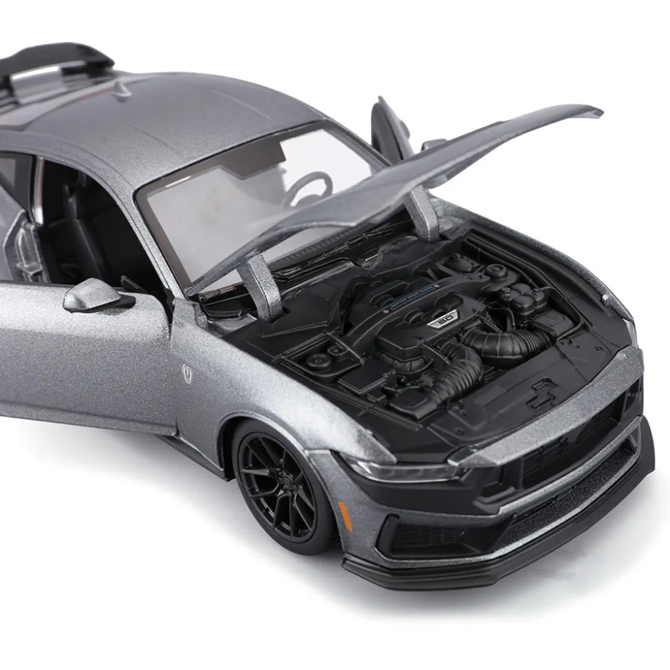 2024 Ford Mustang Darkhorse - Gray 1:24 Scale Diecast Model Car by Maisto
