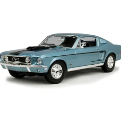 1968 Ford Mustang GT Cobra Jet - blue 1:18 Scale Diecast Model by Maisto