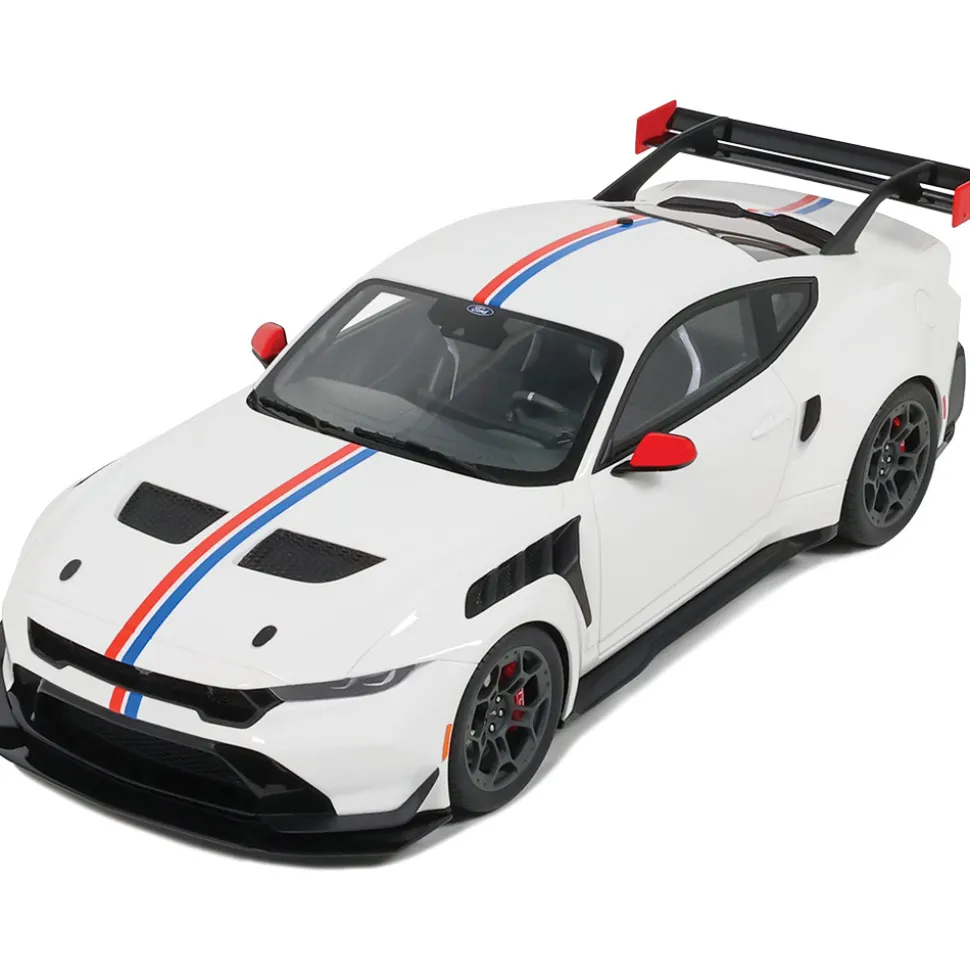 2025 Ford Mustang GTD "Spirit Of America" - Performance White 1:18 Scale Cast Resin Model Car by GT Spirit