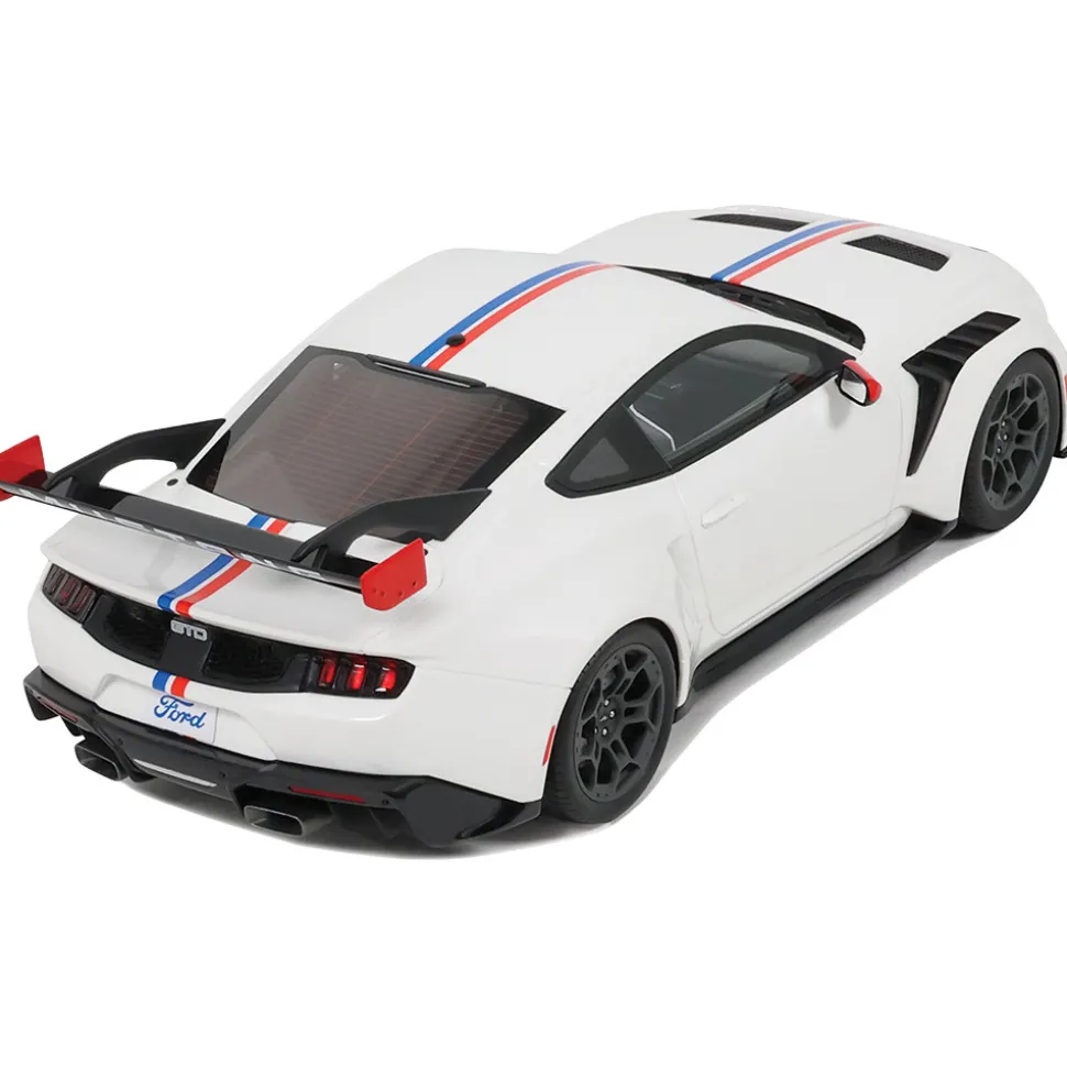 2025 Ford Mustang GTD "Spirit Of America" - Performance White 1:18 Scale Cast Resin Model Car by GT Spirit