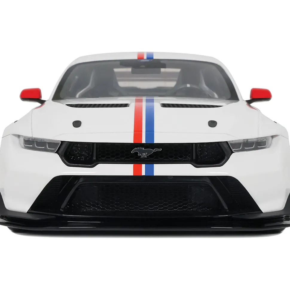 2025 Ford Mustang GTD "Spirit Of America" - Performance White 1:18 Scale Cast Resin Model Car by GT Spirit