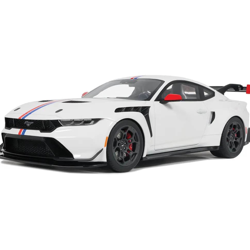 2025 Ford Mustang GTD "Spirit Of America" - Performance White 1:18 Scale Cast Resin Model Car by GT Spirit