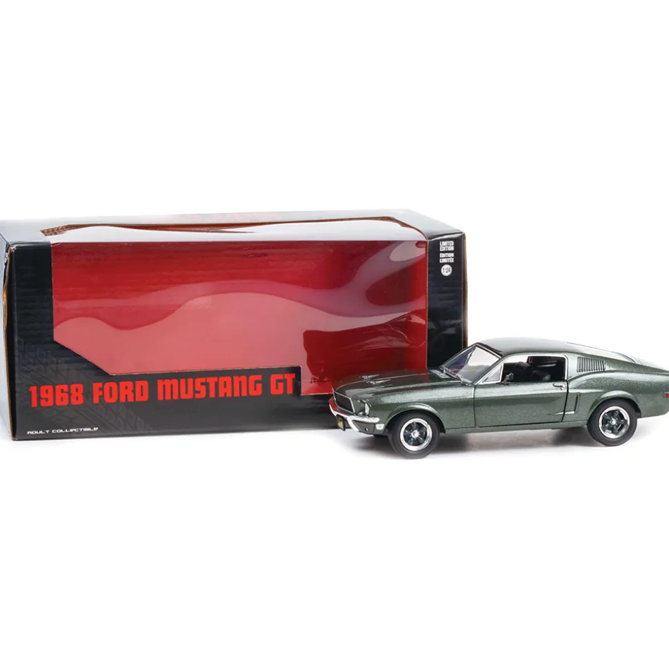 1968 Ford Mustang GT Fastback - Highland Green 1:24 Scale Diecast Model Car by Greenlight