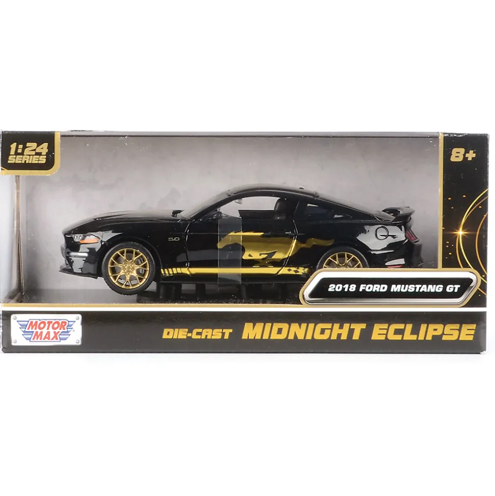 2018 Ford Mustang GT - Midnight Eclipse 1:24 Scale Diecast Model Car by Motormax
