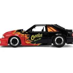 1989 Ford Mustang GT w/Chester Cheetah - Flaming Hot Cheetos 1:24 Scale Diecast Model Car by Jada Toys