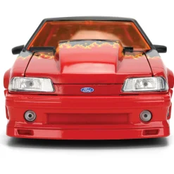 1989 Ford Mustang GT w/Chester Cheetah - Flaming Hot Cheetos 1:24 Scale Diecast Model Car by Jada Toys