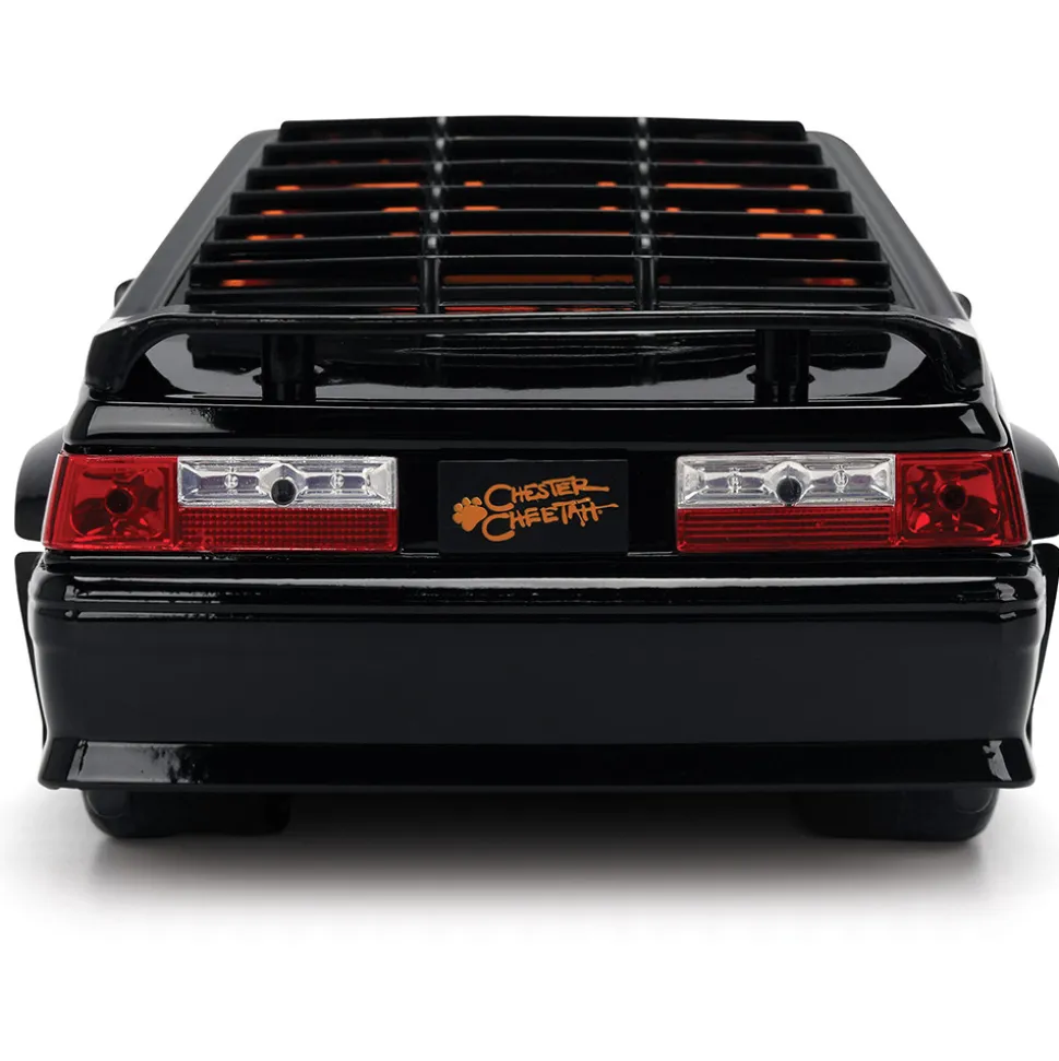 1989 Ford Mustang GT w/Chester Cheetah - Flaming Hot Cheetos 1:24 Scale Diecast Model Car by Jada Toys