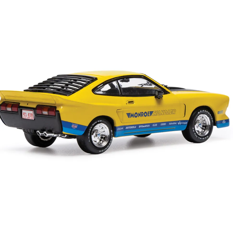 1978 Ford Mustang II Monroe Handler - Yellow 1:43 Scale Diecast Model Car by IXO Models