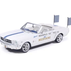 1964 1/2 Ford Mustang Indianapolis 500 Pace Car - White 1:43 Scale Diecast Model Car by IXO Models
