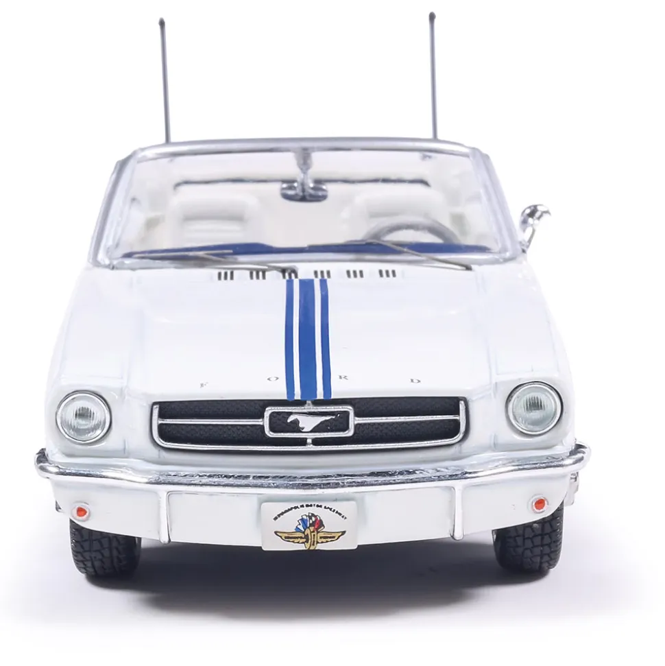 1964 1/2 Ford Mustang Indianapolis 500 Pace Car - White 1:43 Scale Diecast Model Car by IXO Models