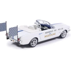 1964 1/2 Ford Mustang Indianapolis 500 Pace Car - White 1:43 Scale Diecast Model Car by IXO Models