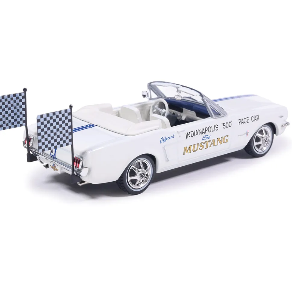 1964 1/2 Ford Mustang Indianapolis 500 Pace Car - White 1:43 Scale Diecast Model Car by IXO Models