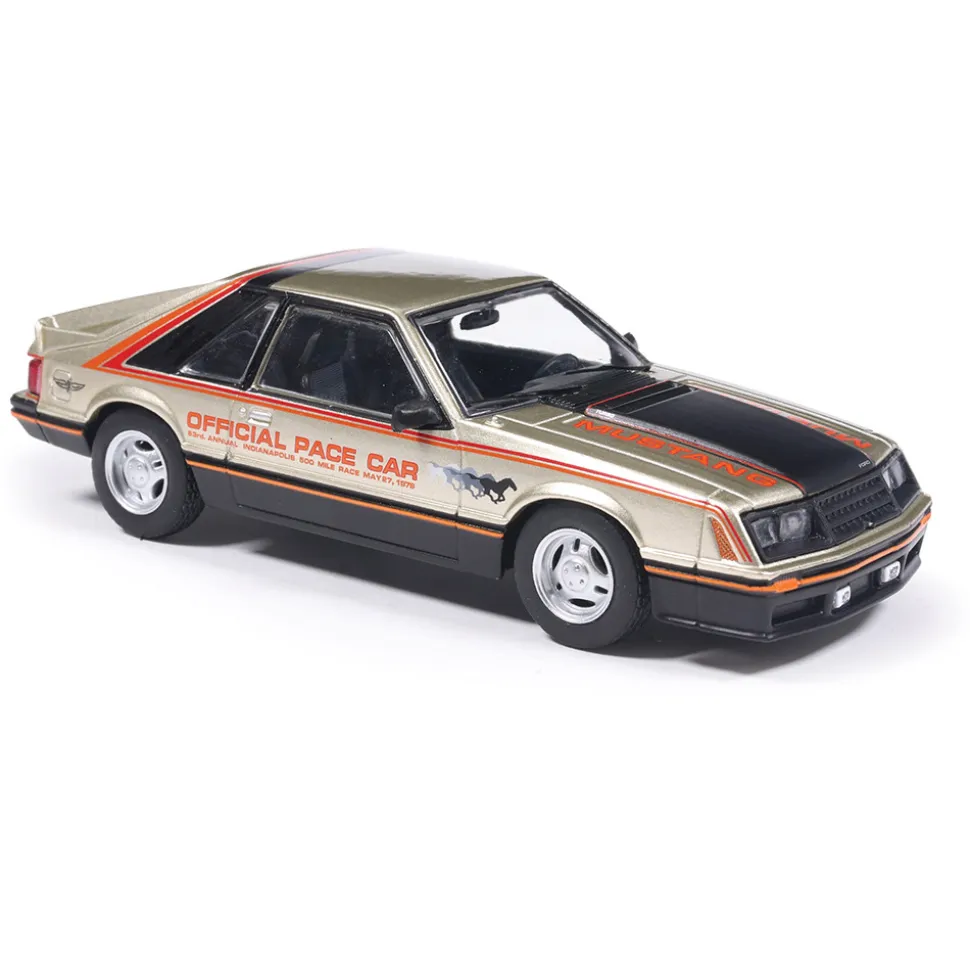 1979 Ford Mustang Indianapolis 500 Pace Car - Silver 1:43 Scale Diecast Model Car by IXO Models