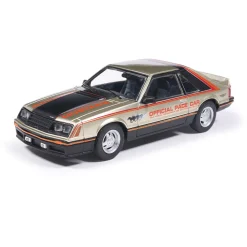 1979 Ford Mustang Indianapolis 500 Pace Car - Silver 1:43 Scale Diecast Model Car by IXO Models