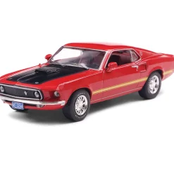 1969 Ford Mustang Mach 1 - Calypso Coral 1:43 Scale Diecast Model Car by IXO Models