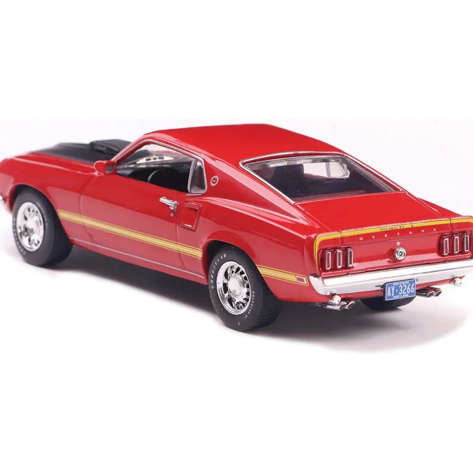 1969 Ford Mustang Mach 1 - Calypso Coral 1:43 Scale Diecast Model Car by IXO Models