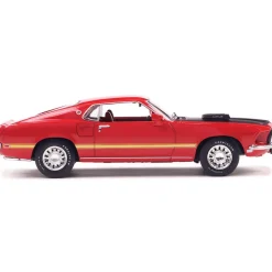 1969 Ford Mustang Mach 1 - Calypso Coral 1:43 Scale Diecast Model Car by IXO Models