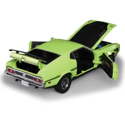 1971 Ford Mustang MACH 1 - Grabber Lime 1:18 Scale Diecast Model Car by Sunstar