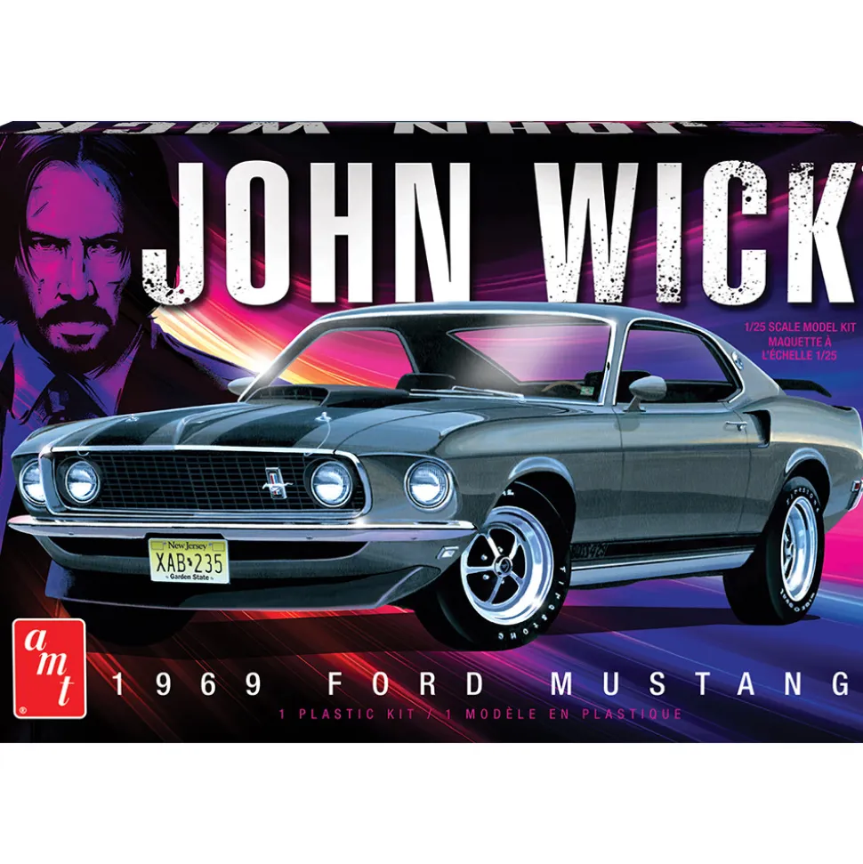 1969 Ford Mustang Mach 1 - John Wick 1:25 Scale Model Kit by AMT
