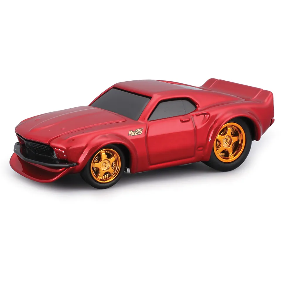 1969 Ford Mustang - Red - Muscle Machines 25th 1:64 Scale by Muscle Machines