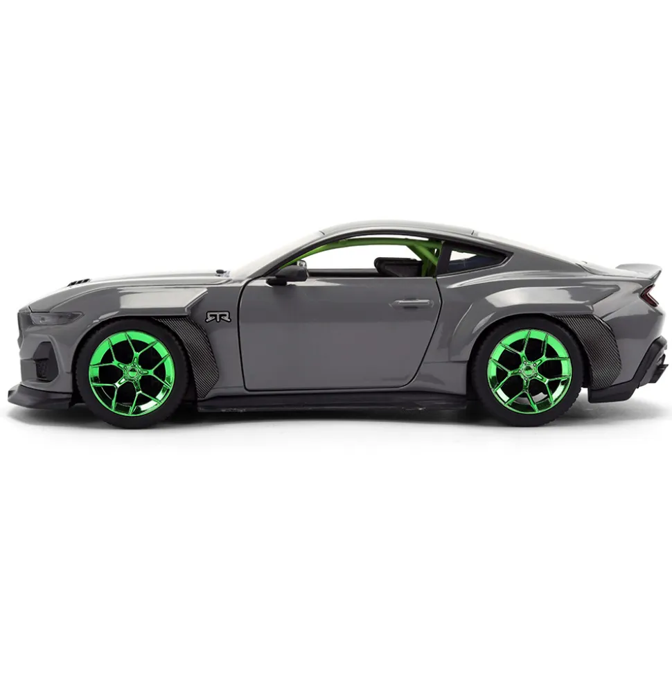 2024 Ford Mustang RTR - Gray 1:24 Scale Diecast Model Car by Jada Toys