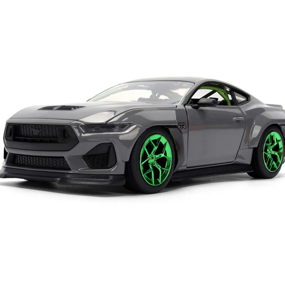 2024 Ford Mustang RTR - Gray 1:24 Scale Diecast Model Car by Jada Toys