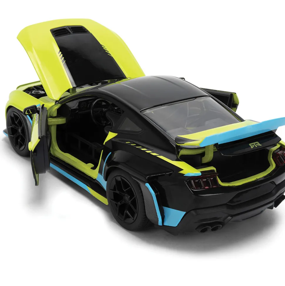 2024 Ford Mustang RTR - Hyperspec Yellow 1:24 Scale Diecast Model Car by Jada Toys