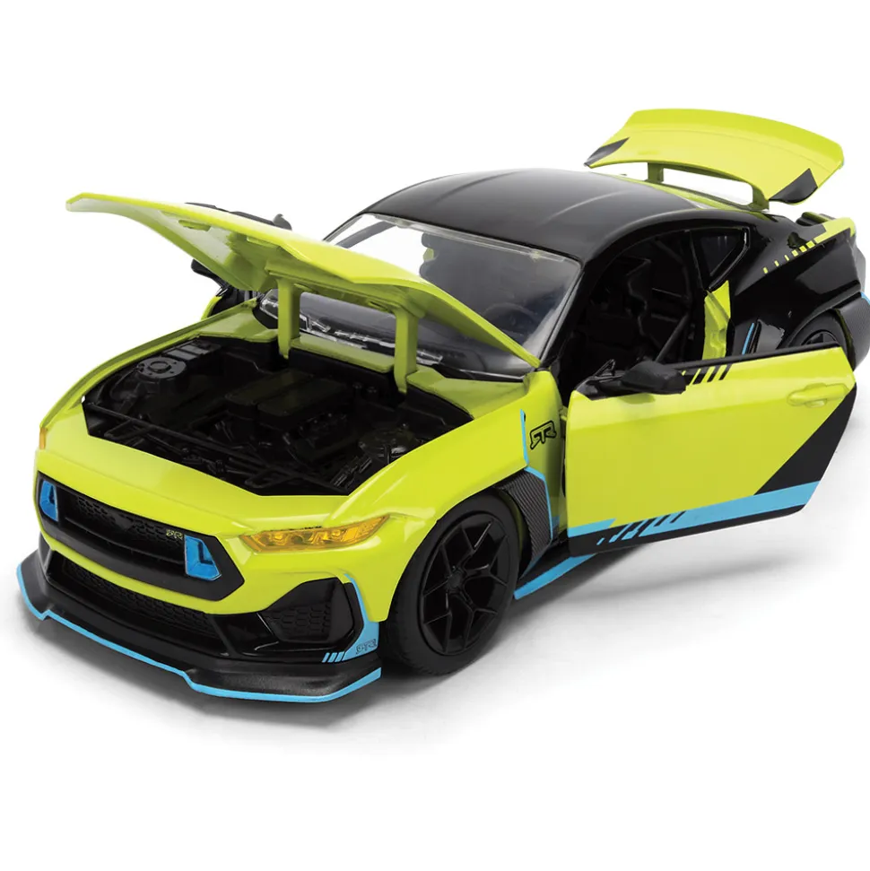 2024 Ford Mustang RTR - Hyperspec Yellow 1:24 Scale Diecast Model Car by Jada Toys