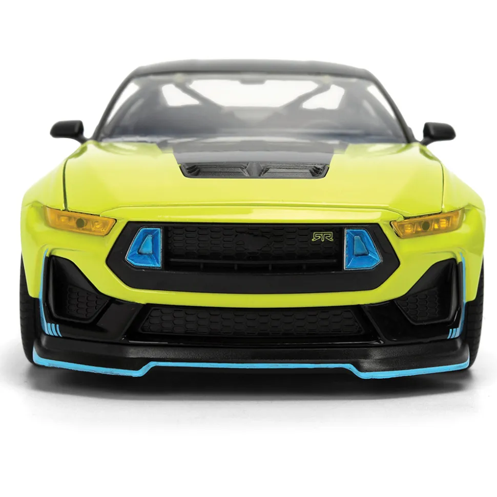 2024 Ford Mustang RTR - Hyperspec Yellow 1:24 Scale Diecast Model Car by Jada Toys
