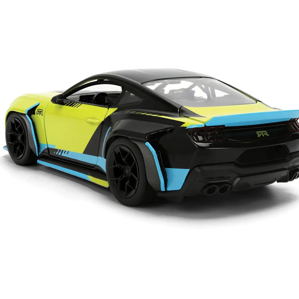 2024 Ford Mustang RTR - Hyperspec Yellow 1:24 Scale Diecast Model Car by Jada Toys