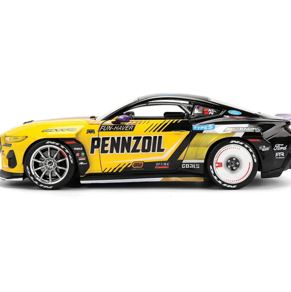 2025 Ford Mustang RTR w/Lights - Chelsea Denofa 1:24 Scale Diecast Model Car by Jada Toys
