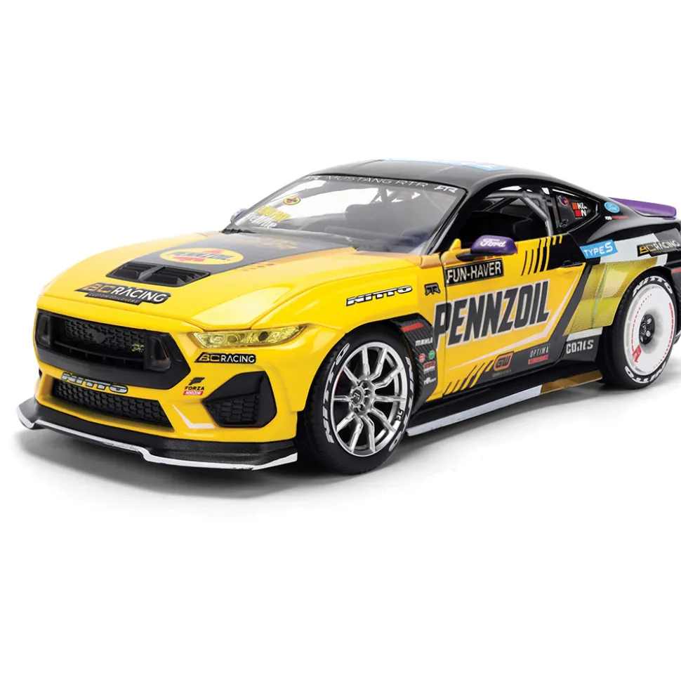 2025 Ford Mustang RTR w/Lights - Chelsea Denofa 1:24 Scale Diecast Model Car by Jada Toys