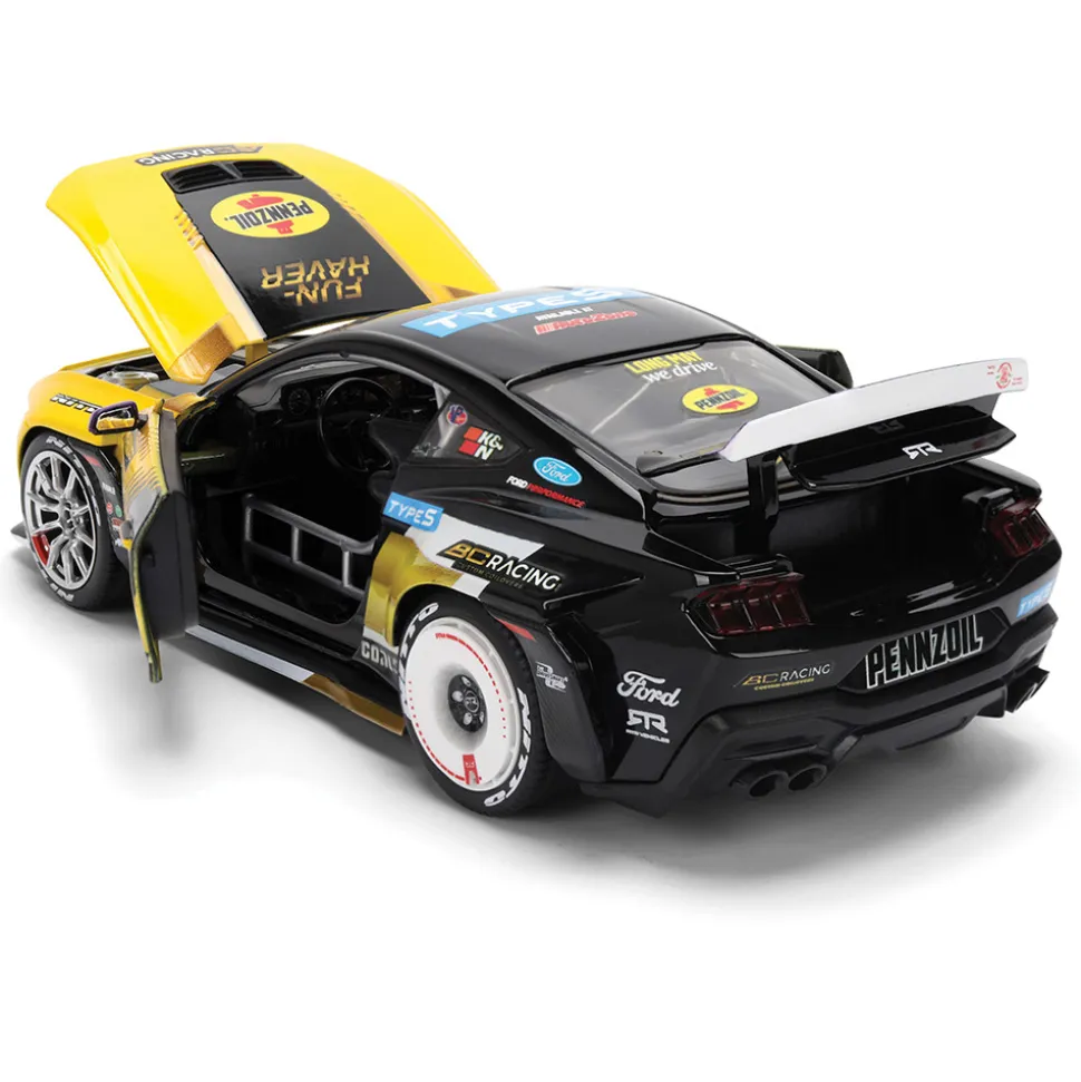 2025 Ford Mustang RTR w/Lights - Chelsea Denofa 1:24 Scale Diecast Model Car by Jada Toys