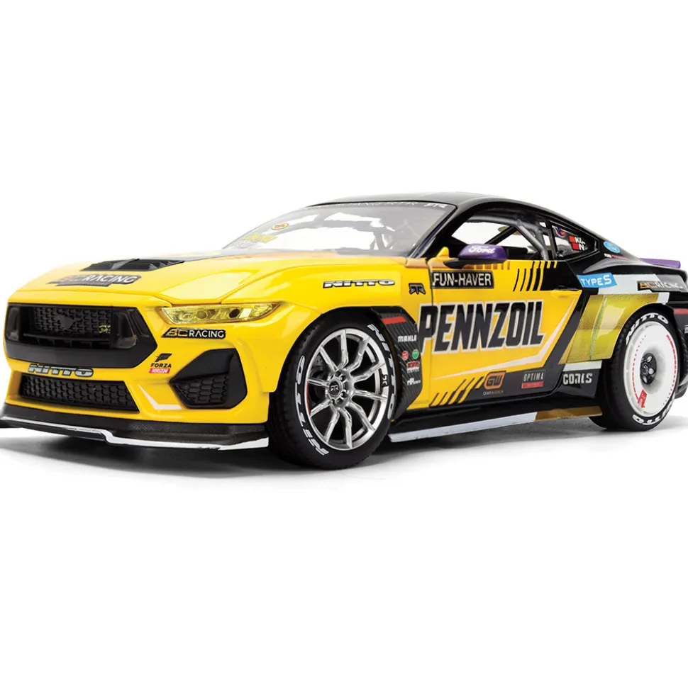 2025 Ford Mustang RTR w/Lights - Chelsea Denofa 1:24 Scale Diecast Model Car by Jada Toys