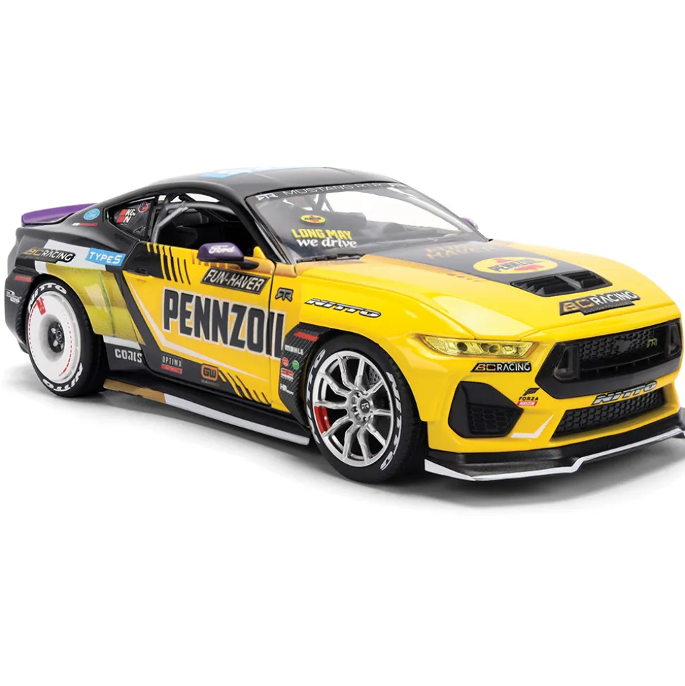 2025 Ford Mustang RTR w/Lights - Chelsea Denofa 1:24 Scale Diecast Model Car by Jada Toys