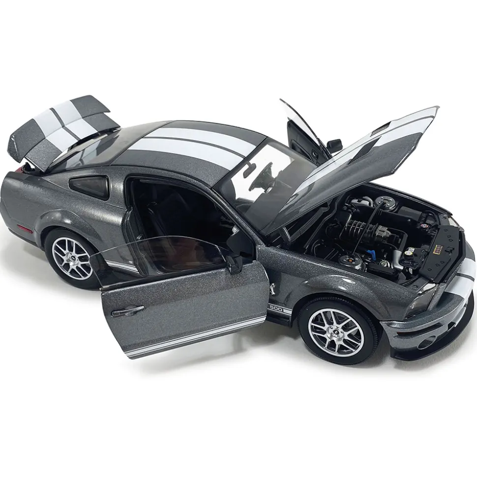 2007 Ford Mustang Shelby GT500 - Alloy Metallic 1:18 Scale Diecast Model Car by Shelby Collectibles