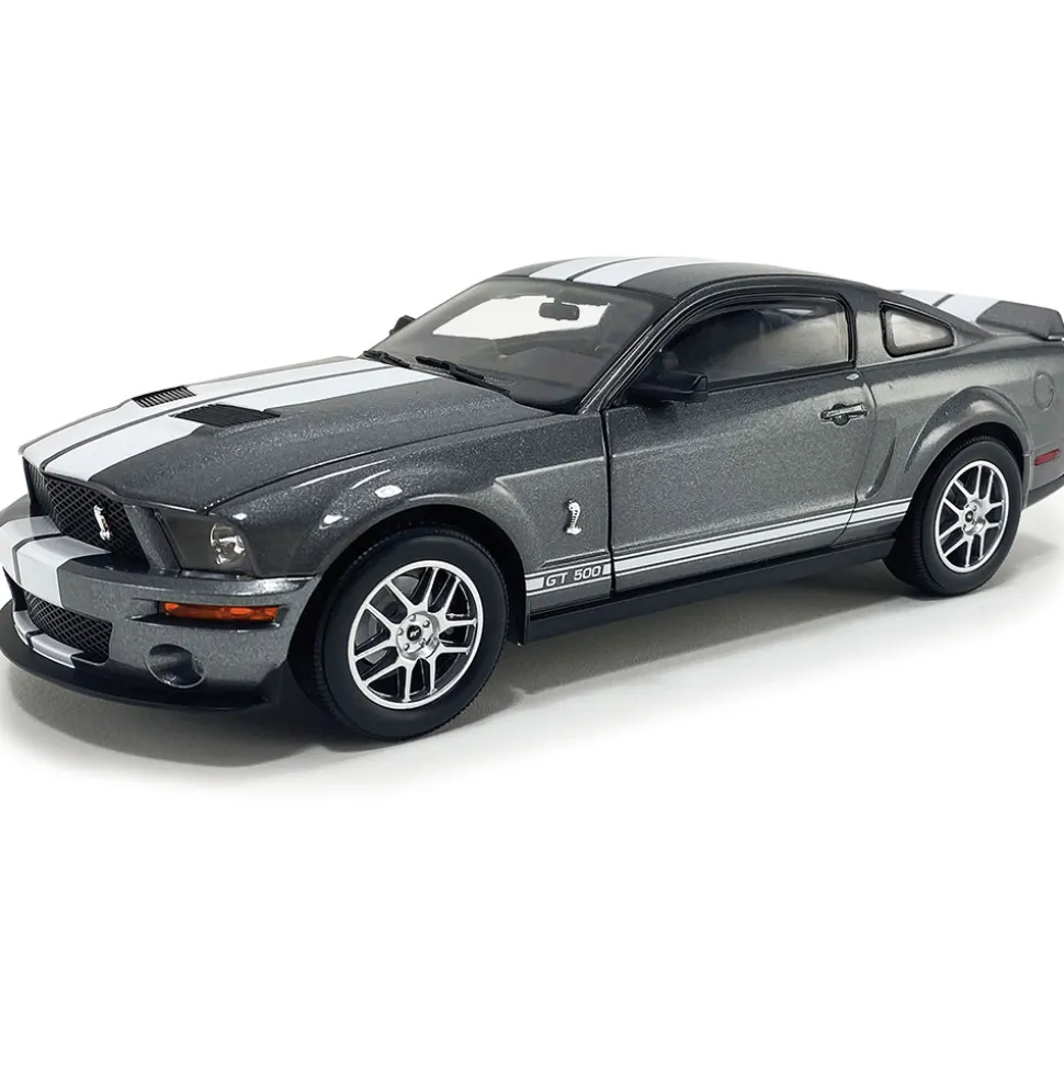 2007 Ford Mustang Shelby GT500 - Alloy Metallic 1:18 Scale Diecast Model Car by Shelby Collectibles