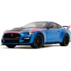 2020 Ford Mustang Shelby G.T.500 - Pink Slips Metallic Blue 1:18 Scale Diecast Model Car by Pink Slips