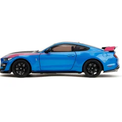 2020 Ford Mustang Shelby G.T.500 - Pink Slips Metallic Blue 1:18 Scale Diecast Model Car by Pink Slips