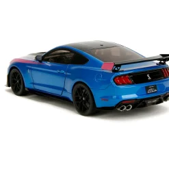 2020 Ford Mustang Shelby G.T.500 - Pink Slips Metallic Blue 1:18 Scale Diecast Model Car by Pink Slips