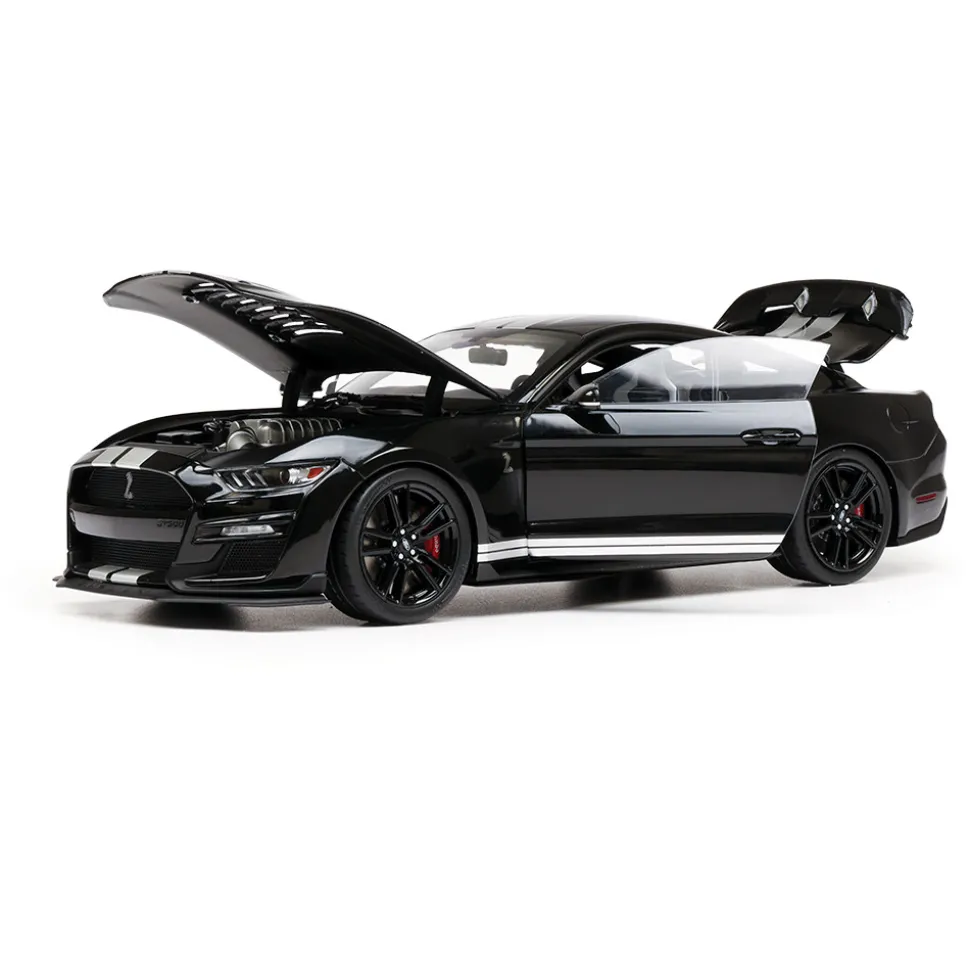 2022 Ford Mustang Shelby G.T. 500 - Shadow Black 1:18 Scale Diecast Model Car by IXO Models