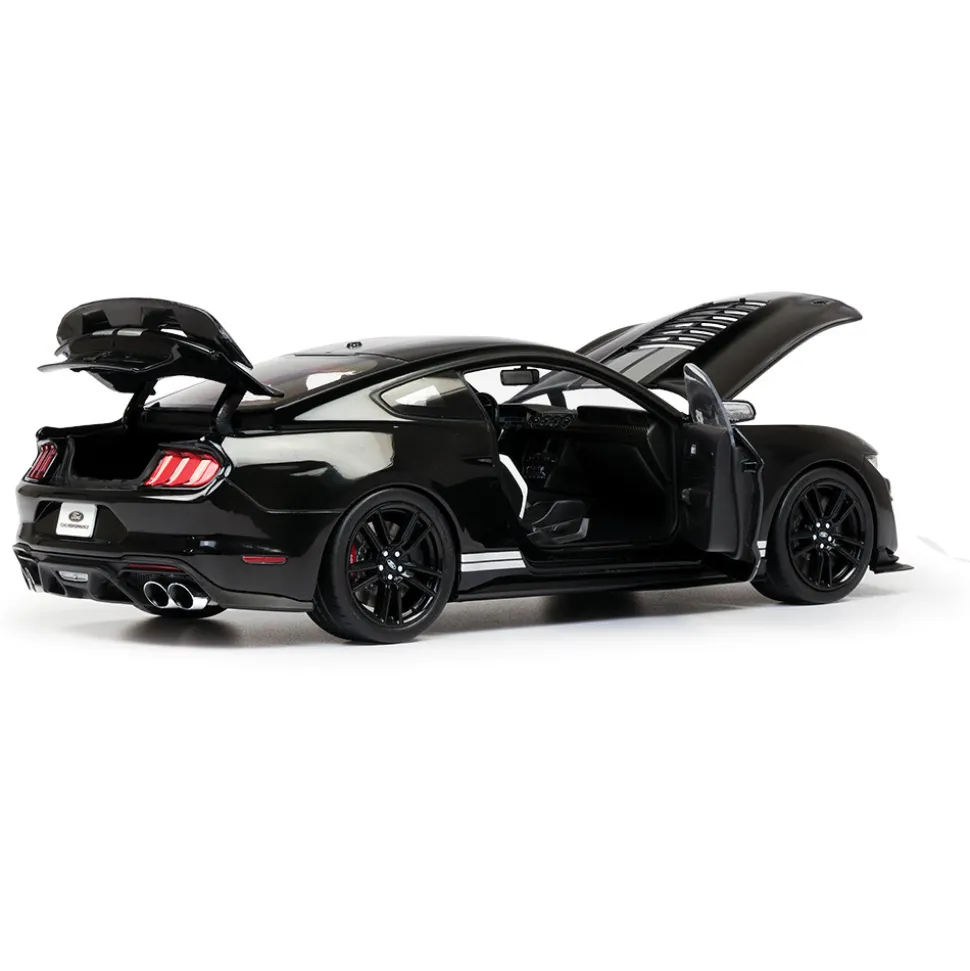 2022 Ford Mustang Shelby G.T. 500 - Shadow Black 1:18 Scale Diecast Model Car by IXO Models