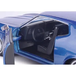 1971 Ford Mustang Sportsroof - Metallic Blue 1:24 Scale Diecast Model Car by Motormax