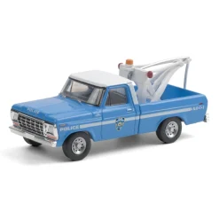 1979 Ford NYPD F-250 with Drop in Tow Hook 1:64 Scale Diecast Model Truck by Greenlight