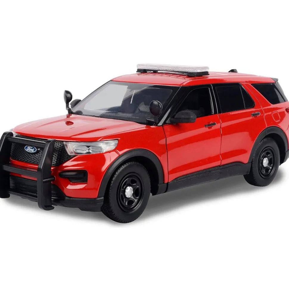 2022 Ford Police Interceptor Utility with Light | Motormax 1:24 Scale Diecast Model Truck by Motormax